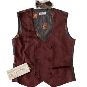 Men’s Harry Potter Deluxe Vest Gryffindor Size Medium
